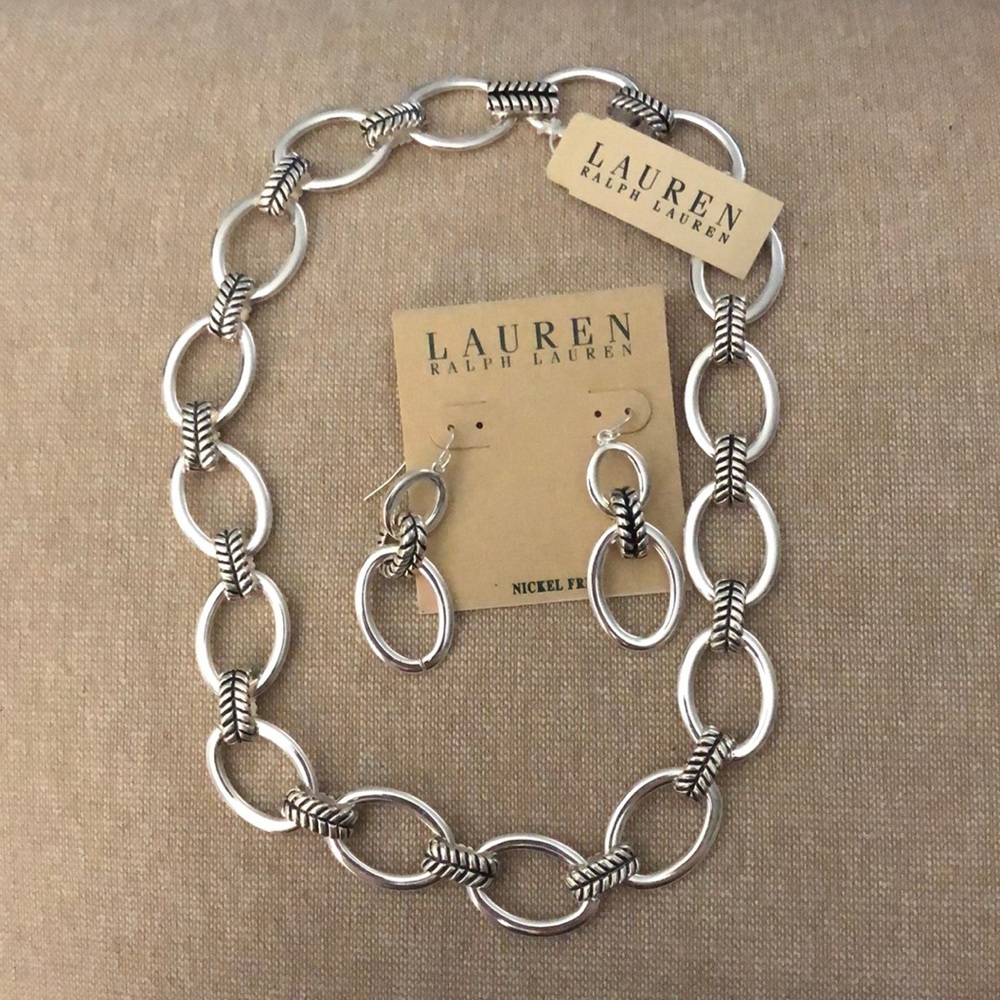 Ralph Lauren necklace & earring set